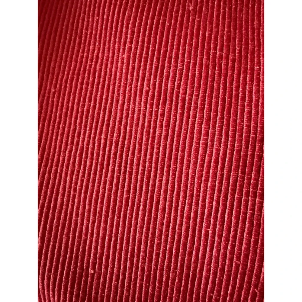 Pier 1 Imports Placemats Red EUC Ribbed Cotton Blend Set of 4 13x19in